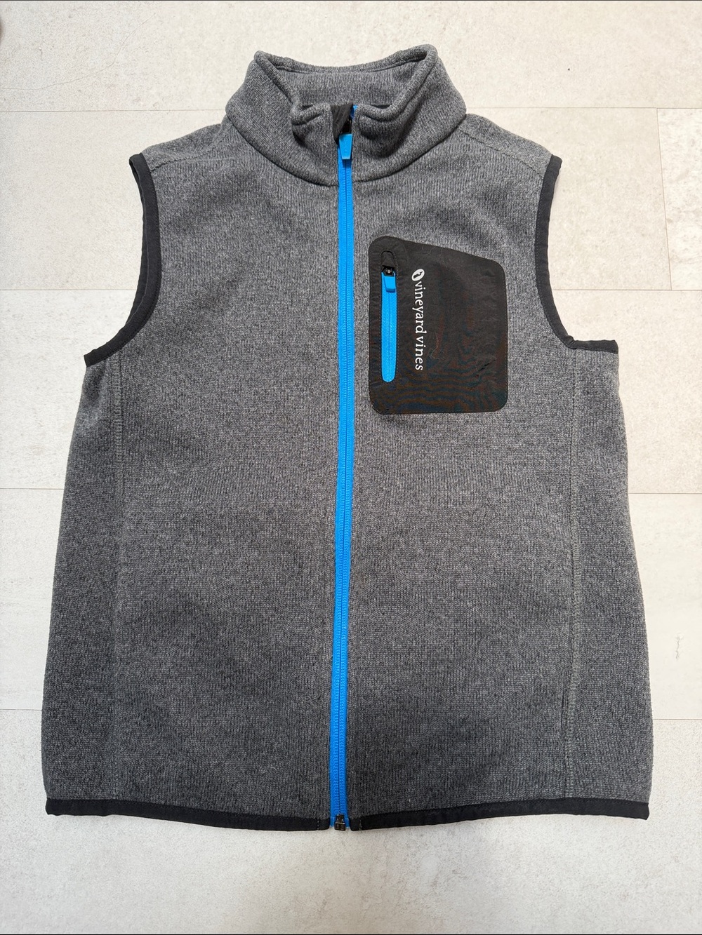 Vineyard Vines Gray Fleece Vest